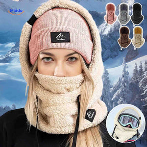 SnowShield Wintermuts sneeuw hoodie met fleece sjaal warm bescherming www.middo.nl