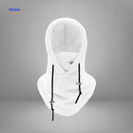 SnowShield Wintermuts wit fleece hood warm sjaal bescherming www.middo.nl
