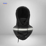 SnowShield Wintermuts zwart fleece hood reflecterende band warm sjaal www.middo.nl