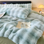 SnuggleBunny Pluche Set groen pluche deken met pluche kussens www.middo.nl