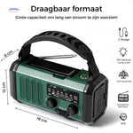 SolarPower Pro draagbare radio met energie opladen www.middo.nl