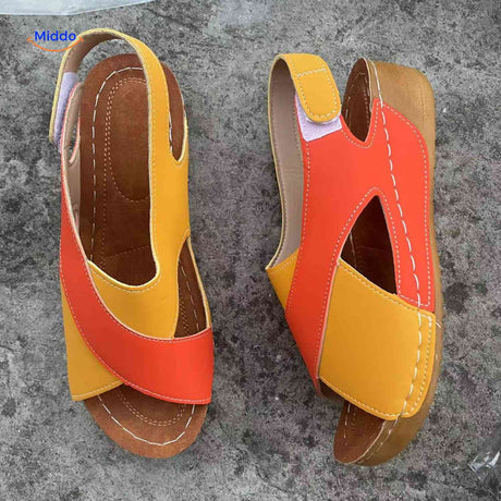 Soleva Sandalen lichte dames sandalen met zachte zool www.middo.nl