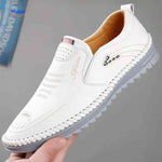 Solura Loafers wit heren slip on casual leer comfort schoenen www.middo.nl