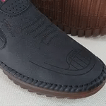 Solura Loafers zwart heren slip on leer casual comfort schoenen www.middo.nl
