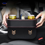 SpaceMate Autostoel Organizer met twee bekerhouders en opslagruimte www.middo.nl