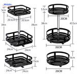 Afmetingen van de vierkante en ronde SpinStore van Middo