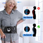 SpineRelief Riem correctie houding voor en na gebruik www.middo.nl