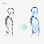 SpineRelief Riem draagvoorbeeld met opblaasbare lumbale ondersteuning www.middo.nl