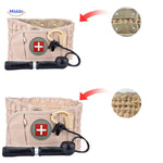 SpineRelief Riem voor en na opblazen lendeband vergelijking www.middo.nl