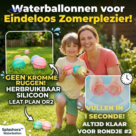 Splashora Waterballon zomerplezier kinderen waterballonnen spel www.middo.nl