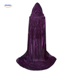 Spookora Cape paarse fluwelen mantel met capuchon halloween www.middo.nl