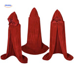 Spookora Cape rode fluwelen mantel met capuchon cosplay www.middo.nl