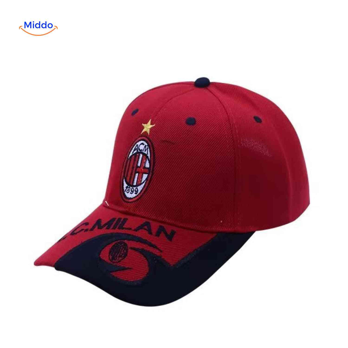 Sportiva Pet ac milan voetbal pet club sportcap www.middo.nl
