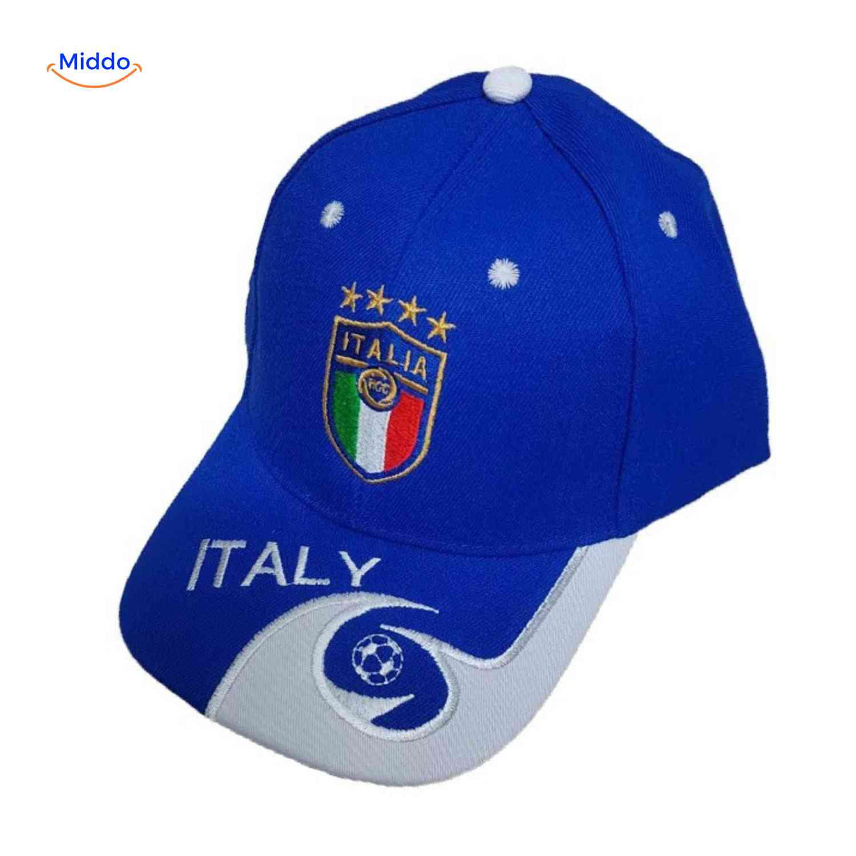 Sportiva Pet italie voetbal pet embleem www.middo.nl