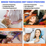 Brede totepassing met 128HZ stemvork van www.middo.nl