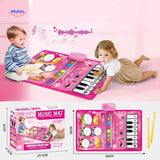 StepTune Dansmat baby speelt op muzikale speelmat met instrumenten www.middo.nl