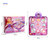 StepTune Dansmat dansspeelmat met verpakking en productafmetingen www.middo.nl