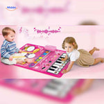 StepTune Dansmat kind speelt op piano muziekmat op vloer www.middo.nl
