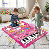 StepTune Dansmat kinderen spelen op muziekmat met drum en piano www.middo.nl