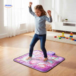 StepTune Dansmat meisje danst op interactieve dansspeelmat www.middo.nl