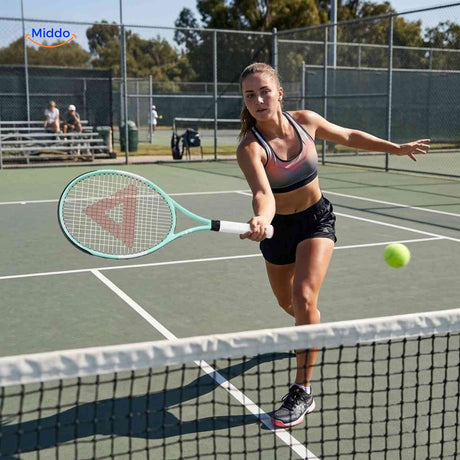Tennixo Tennisset tennisracket dynamische slag sportief gebruik www.middo.nl