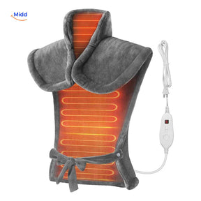 Thermowrap Sjaal elektrische warmtedeken nek schouders rug www.middo.nl