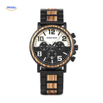 Timbero Houten Horloge stoer houten chronograaf horloge www.middo.nl