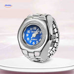 Timevera Ringhorloge donkerblauw rond stijlvol www.middo.nl