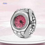 Timevera Ringhorloge roze rond quartz dames www.middo.nl