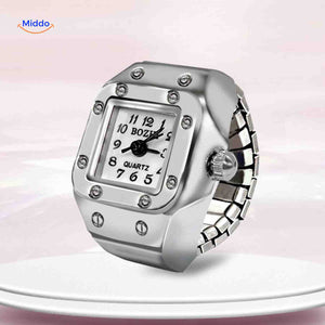 Timevera Ringhorloge wit dial elegant unisex www.middo.nl