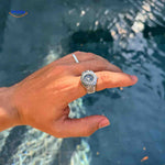 Timevera Ringhorloge zilver heren hand quartz www.middo.nl