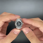 Timevera Ringhorloge zilver mini horloge ring www.middo.nl