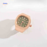 Timora Ringhorloge rose goud groene wijzerplaat www.middo.nl