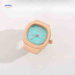 Timora Ringhorloge rose goud mintgroene wijzerplaat www.middo.nl