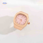 Timora Ringhorloge rose goud roze wijzerplaat www.middo.nl