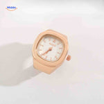 Timora Ringhorloge rose goud witte wijzerplaat www.middo.nl