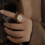 Timora Ringhorloge rose witte wijzerplaat handmodel www.middo.nl