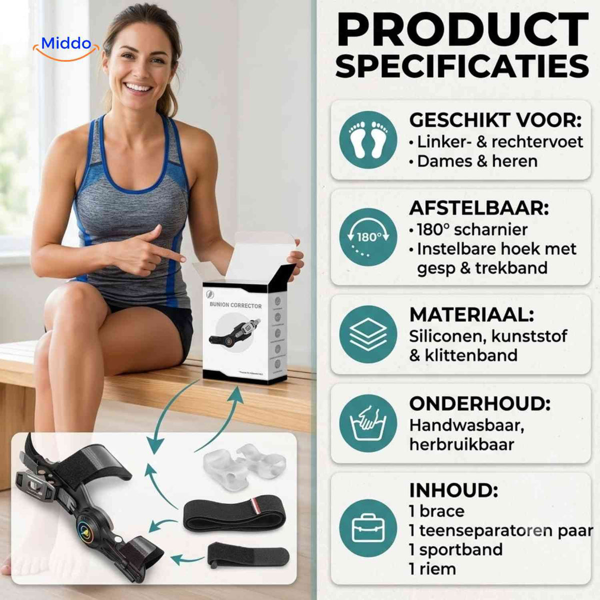 ToeRelief-Bunioncorrector-productspecificaties-en-accessoires-www.middo.nl