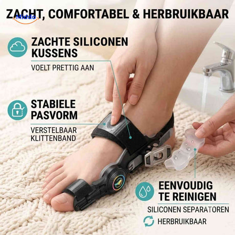 ToeRelief-Bunioncorrector-zachte-herbruikbare-bunionbrace-www.middo.nl