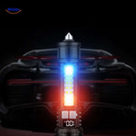 Torchlite Zaklamp noodverlichting met rood en blauw waarschuwingslicht www.middo.nl