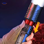 Torchlite Zaklamp oplaadbare ledlamp met schroefbare kop en indicator www.middo.nl