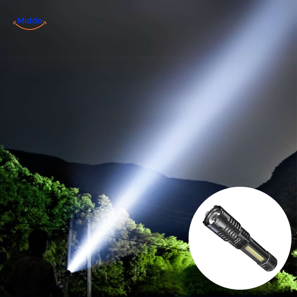 Torchlite Zaklamp ultrafelle led zaklamp met ver stralend licht www.middo.nl