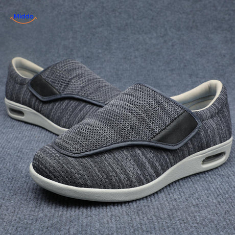 Trendstep schoenen donkergrijs met klittenbandsluiting middo.nl