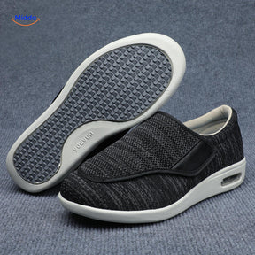 Trendstep schoenen zwart met grijze accents en luchtkussen middo.nl