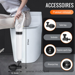 Luchtdruk ontstopper met comfortabele grip en functies.