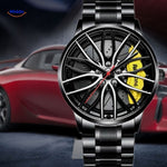 TurboGear Automatisch Horloge gele accenten en leren band www.middo.nl