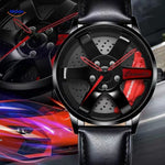 TurboGear Automatisch Horloge met rode accenten en mesh band www.middo.nl