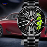 TurboGear Automatisch Horloge stalen band met groene details www.middo.nl