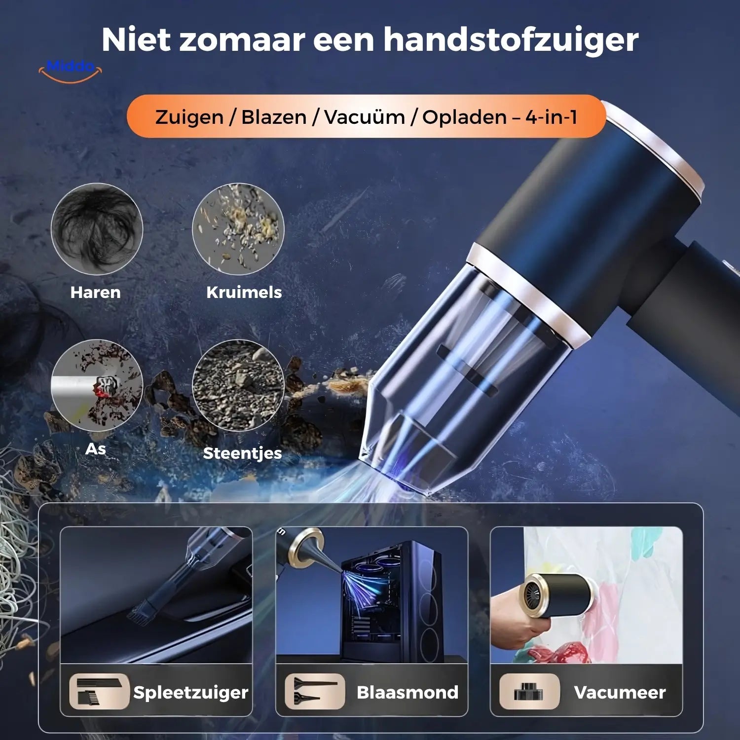 TurboVacuum multifunctioneel gebruik