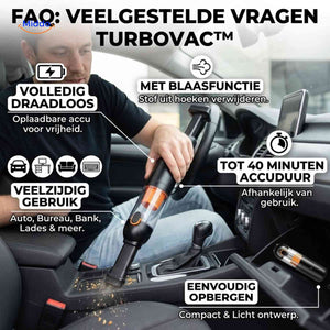 Turbovac Autostofzuiger draadloze auto handstofzuiger specificaties www.middo.nl